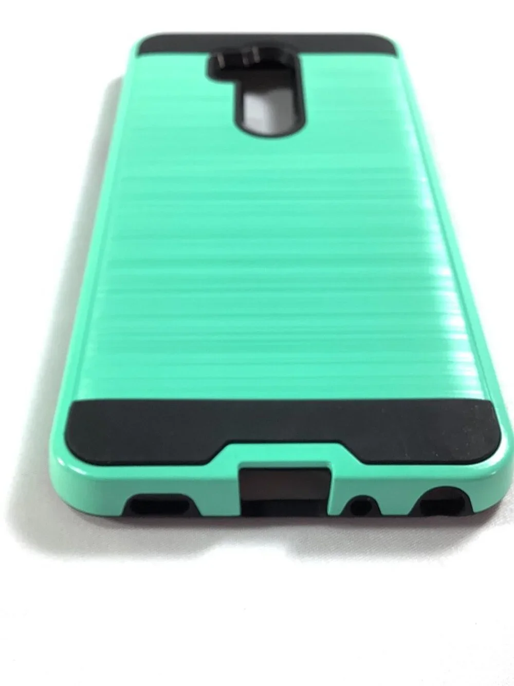 NEW LG G7 Rugged Case Heavy Duty Armor Phone Cover Mint Green Black Clear Screen